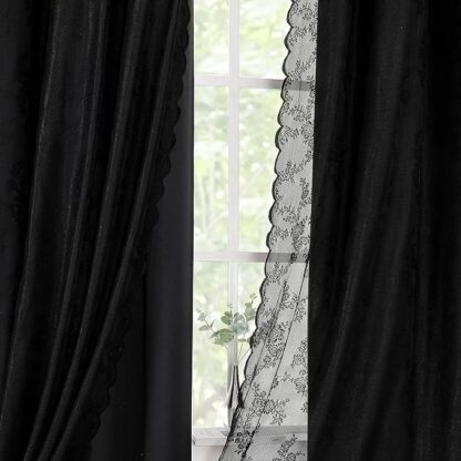 Wonderwrap- Elegant Plain Premium Room Darkening Curtains(Black out) | Set of 5 | 7ft Black Out Lining | - Image 6