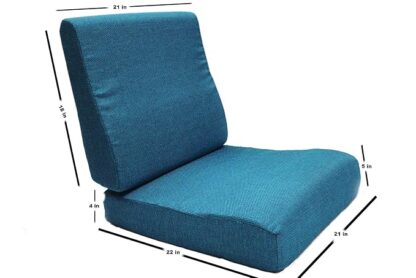 Wonderwatch: Comfort Contour Model Moulded Pu Foam Sofa Cushion with Blue Colour Washable Outer Fabric: Seat 21x23x5 Inches (5 no's), Backrest 21x18x4 Inches (5 no's), 5 Seater (5+5)
