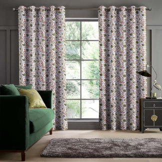 WonderWrap Kashmiri Polyester Eyelets, Blackout Curtains with Tie Back(Velcro), Bedroom Living Room (Pack of 2) (Leaf Green, 9 feet)
